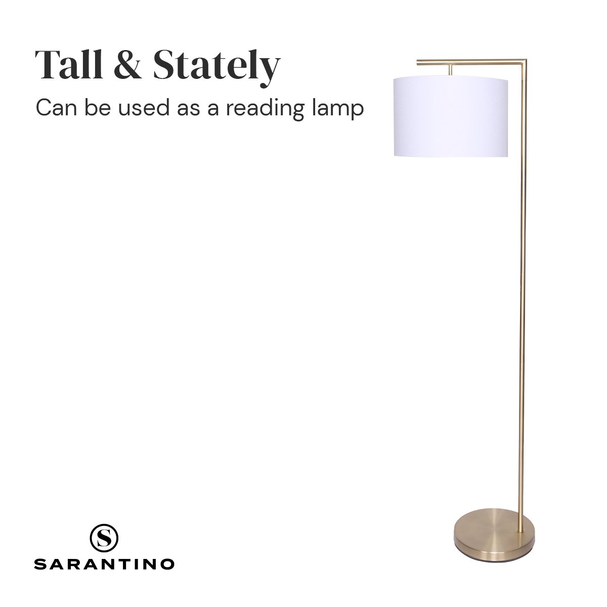 Sarantino 90-Degree Modern Arc Floor Lamp V240-LMP-MLM-50430