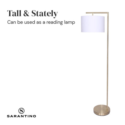 Sarantino 90-Degree Modern Arc Floor Lamp V240-LMP-MLM-50430
