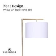 Sarantino 90-Degree Modern Arc Floor Lamp V240-LMP-MLM-50430