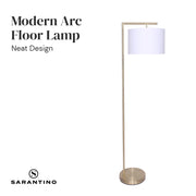 Sarantino 90-Degree Modern Arc Floor Lamp V240-LMP-MLM-50430
