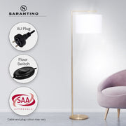 Sarantino 90-Degree Modern Arc Floor Lamp V240-LMP-MLM-50430