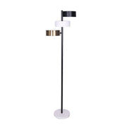 Sarantino Metal Floor Lamp with 3 Swirl Shades V240-LMP-MLM-50523