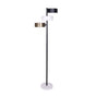 Sarantino Metal Floor Lamp with 3 Swirl Shades V240-LMP-MLM-50523