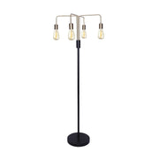 Sarantino Modern Exposed Bulb 4-Arm Industrial Light Floor Lamp V240-LMP-MLM-50713