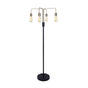 Sarantino Modern Exposed Bulb 4-Arm Industrial Light Floor Lamp V240-LMP-MLM-50713