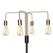 Sarantino Modern Exposed Bulb 4-Arm Industrial Light Floor Lamp V240-LMP-MLM-50713