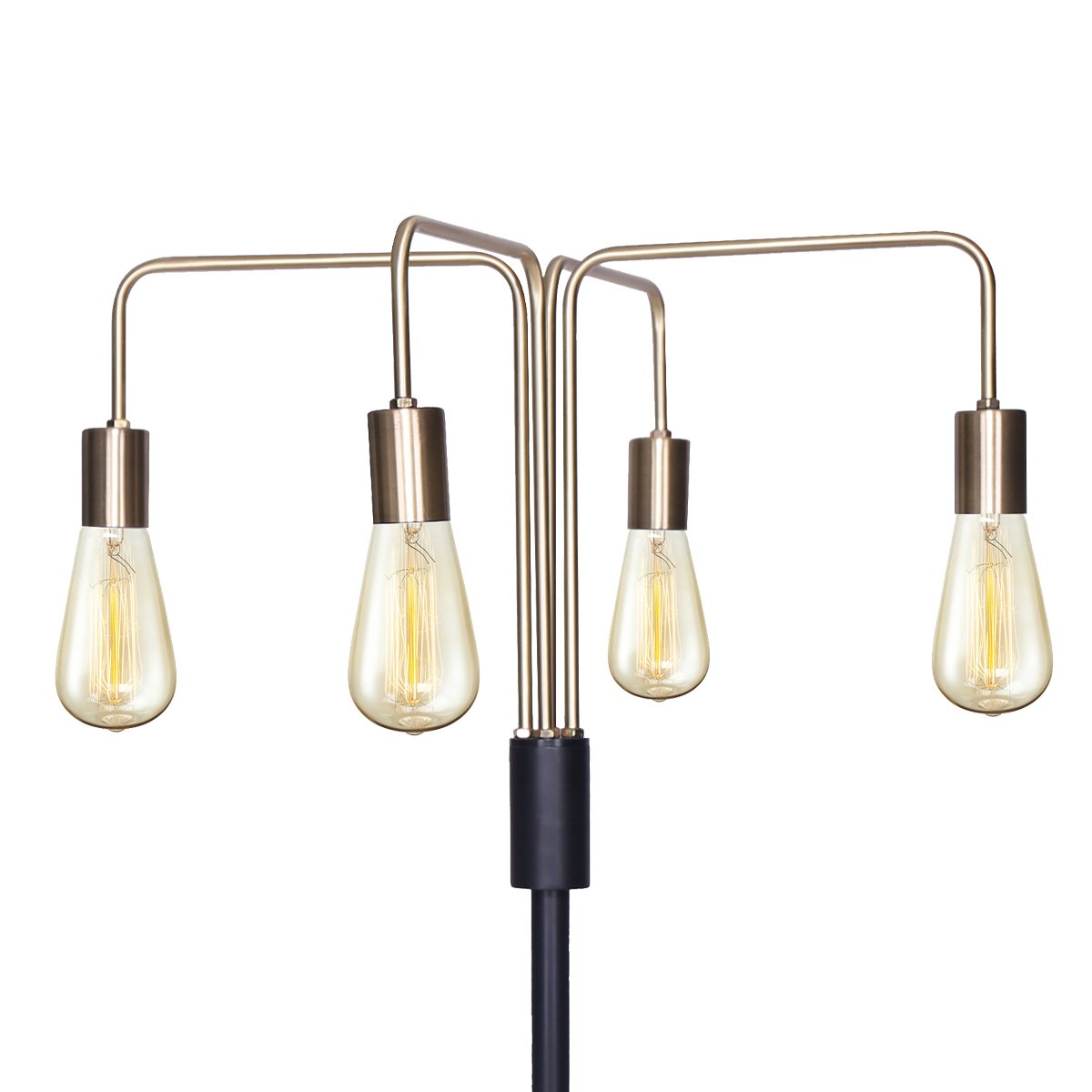 Sarantino Modern Exposed Bulb 4-Arm Industrial Light Floor Lamp V240-LMP-MLM-50713