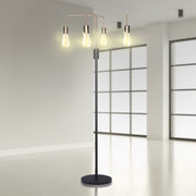 Sarantino Modern Exposed Bulb 4-Arm Industrial Light Floor Lamp V240-LMP-MLM-50713