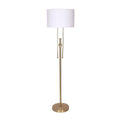 Sarantino Brushed Gold Height-Adjustable Metal Floor Lamp V240-LMP-MLM-50724