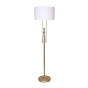 Sarantino Brushed Gold Height-Adjustable Metal Floor Lamp V240-LMP-MLM-50724
