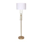 Sarantino Brushed Gold Height-Adjustable Metal Floor Lamp V240-LMP-MLM-50724