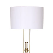 Sarantino Brushed Gold Height-Adjustable Metal Floor Lamp V240-LMP-MLM-50724