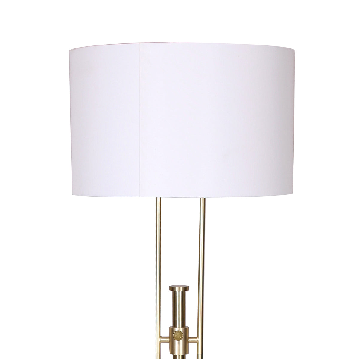 Sarantino Brushed Gold Height-Adjustable Metal Floor Lamp V240-LMP-MLM-50724