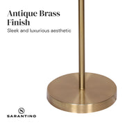 Sarantino Brushed Gold Height-Adjustable Metal Floor Lamp V240-LMP-MLM-50724