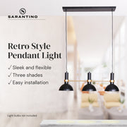 Sarantino 3-Light Hanging Pendant Lamp V240-LMP-MLM-50727