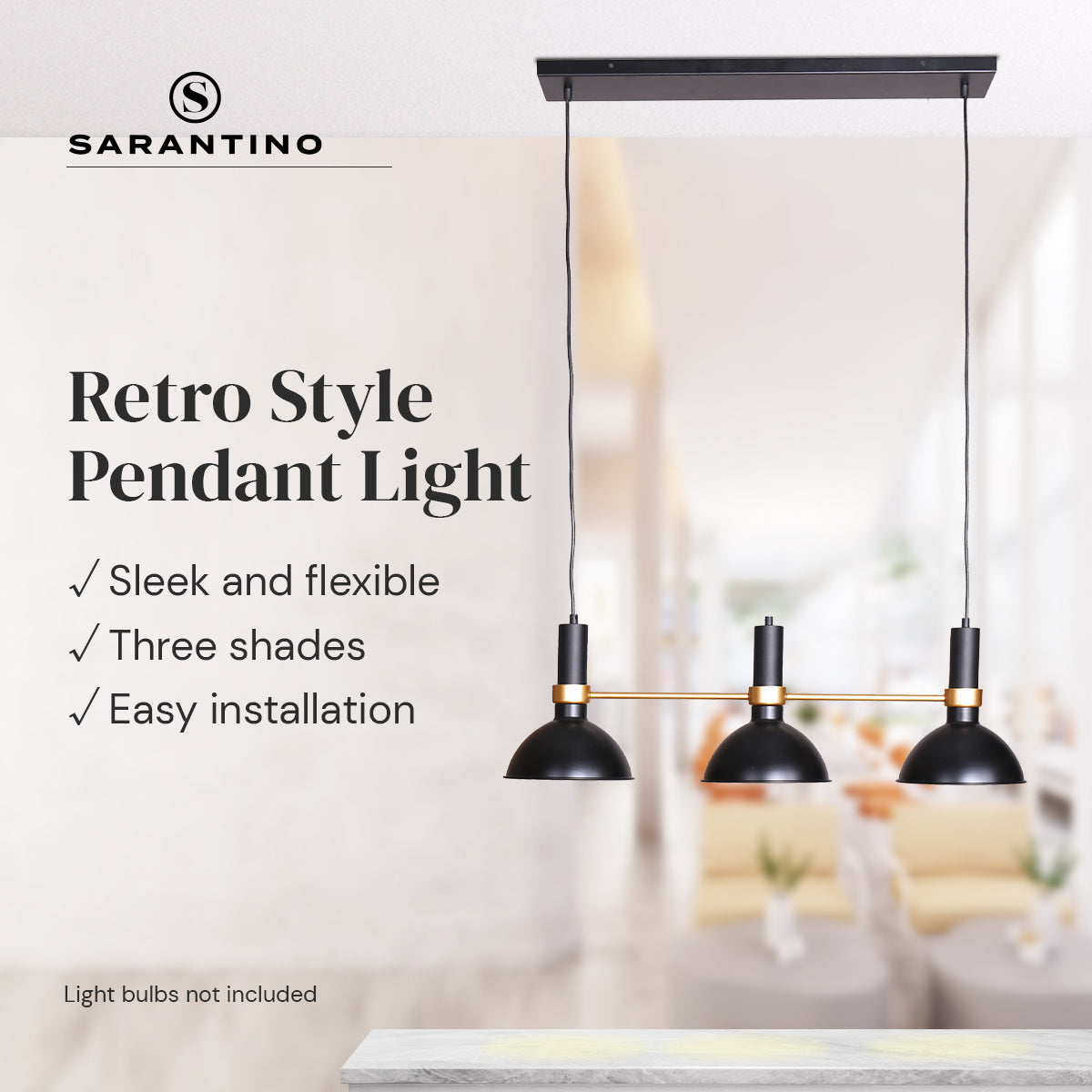 Sarantino 3-Light Hanging Pendant Lamp V240-LMP-MLM-50727