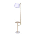 Sarantino Marble & Metal End Table Top Floor Lamp V240-LMP-MLM-50791-03