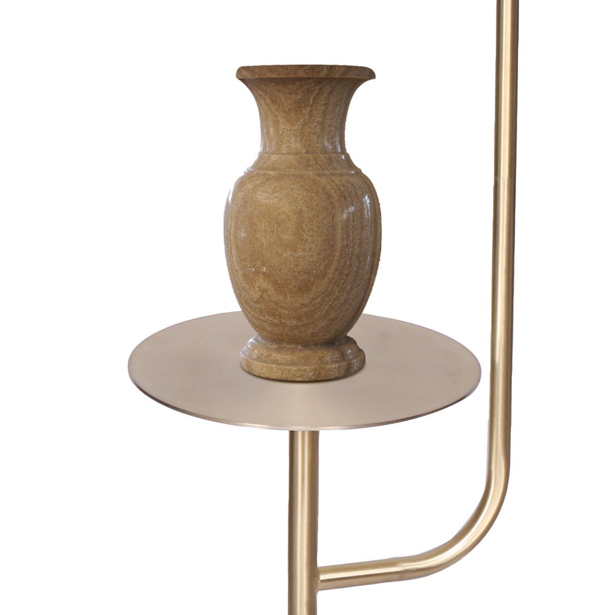 Sarantino Marble & Metal End Table Top Floor Lamp V240-LMP-MLM-50791-03