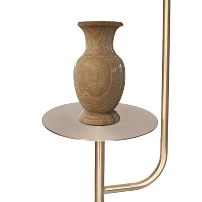 Sarantino Marble & Metal End Table Top Floor Lamp V240-LMP-MLM-50791-03