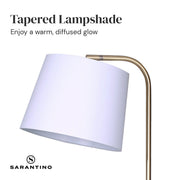 Sarantino Marble & Metal End Table Top Floor Lamp V240-LMP-MLM-50791-03