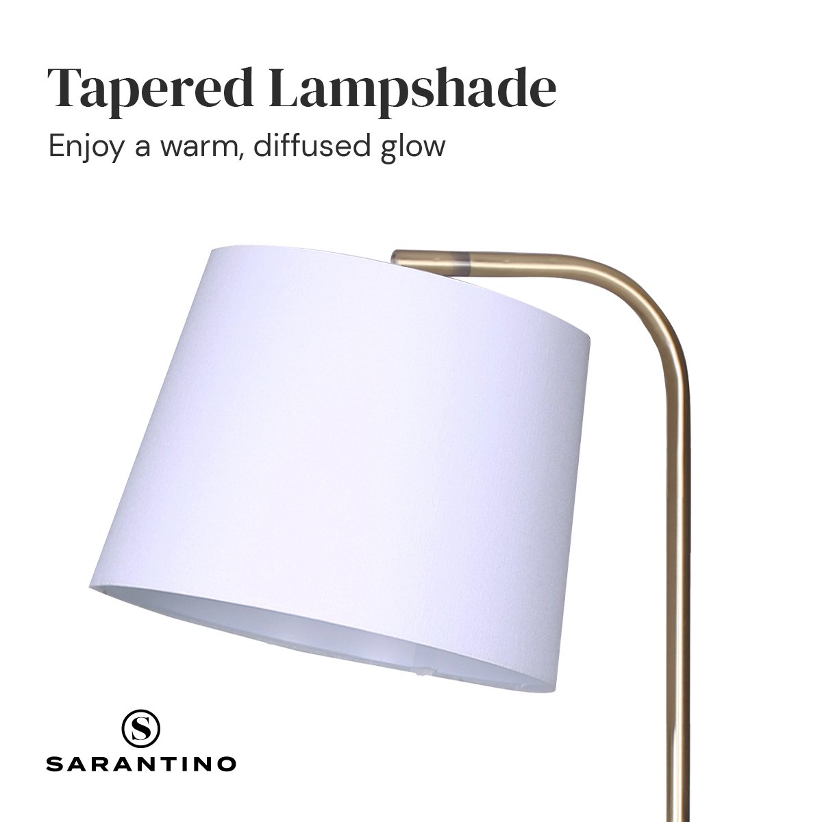Sarantino Marble & Metal End Table Top Floor Lamp V240-LMP-MLM-50791-03