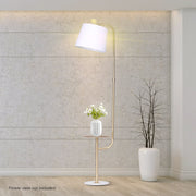 Sarantino Marble & Metal End Table Top Floor Lamp V240-LMP-MLM-50791-03