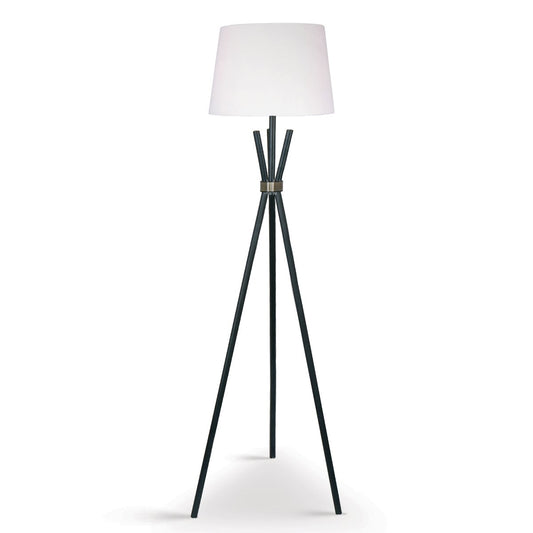 Sarantino Tripod Floor Lamp in Metal and Antique Brass V240-LMP-MLM-682