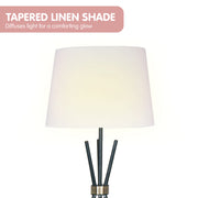 Sarantino Tripod Floor Lamp in Metal and Antique Brass V240-LMP-MLM-682