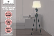 Sarantino Tripod Floor Lamp in Metal and Antique Brass V240-LMP-MLM-682