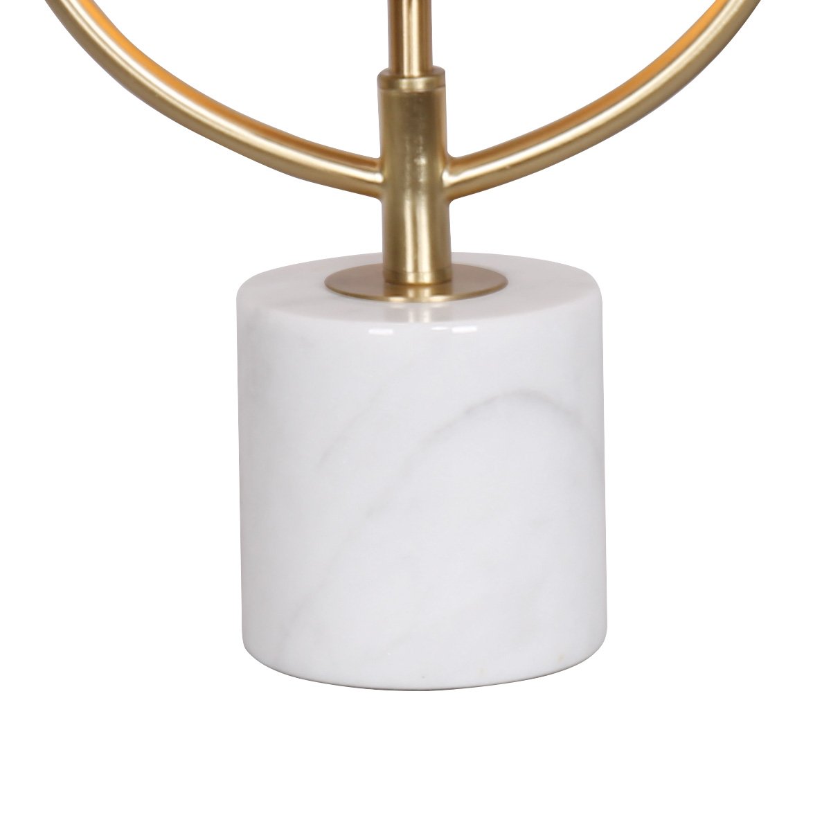 Sarantino Sculptural Orange Glass Table Lamp With White Marble Base V240-LMP-MLM-6925