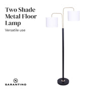 Sarantino Black/Brass Finish Reading Light Electric Table Lamp V240-LMP-MLM-ML93539