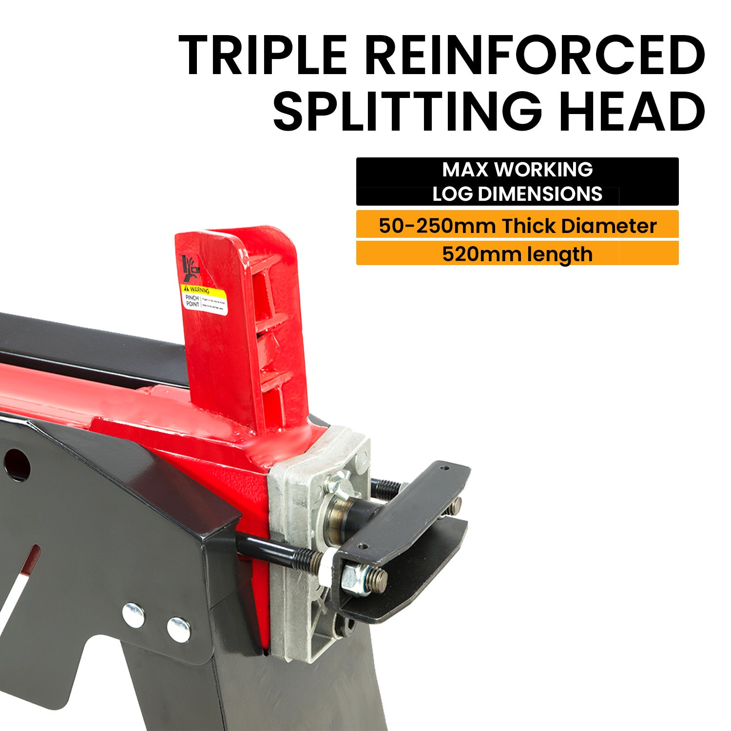 Yukon 7 Ton Electric Log Splitter With Side Protectors Axe Wood Cutter V240-LOG-ELE-07P