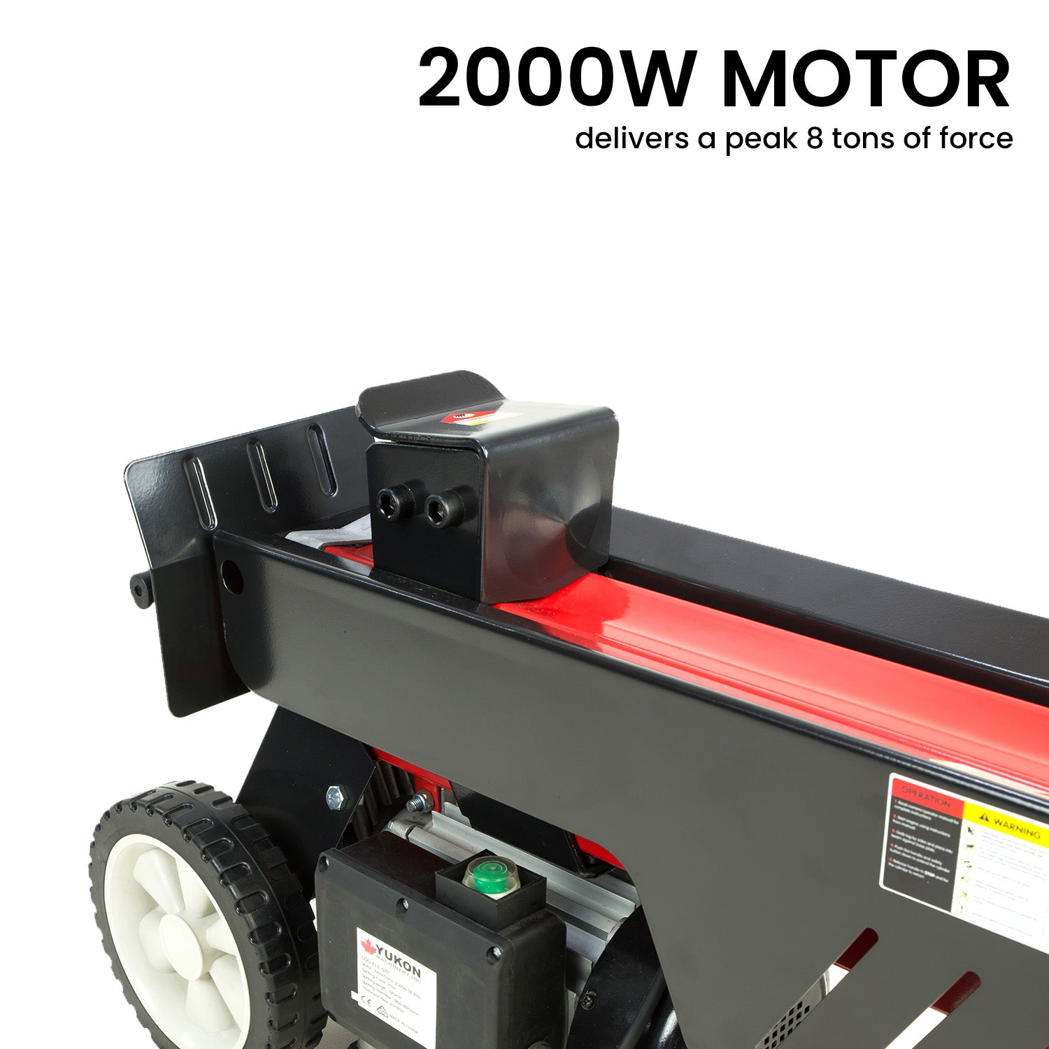 Yukon 7 Ton Electric Log Splitter With Side Protectors Axe Wood Cutter V240-LOG-ELE-07P