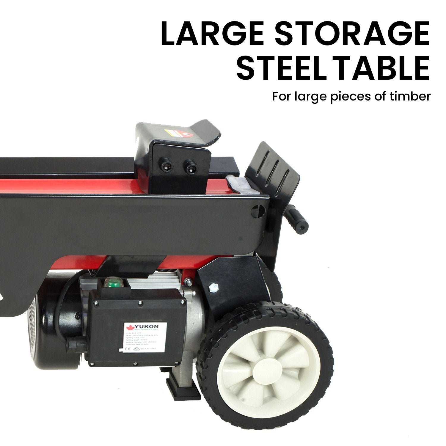 Yukon 7 Ton Electric Log Splitter With Side Protectors Axe Wood Cutter V240-LOG-ELE-07P