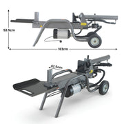 Yukon 12 Tonne Electric Hydraulic Log Splitter Heavy-Duty Firewood Splitter V240-LOG-ELE-12V