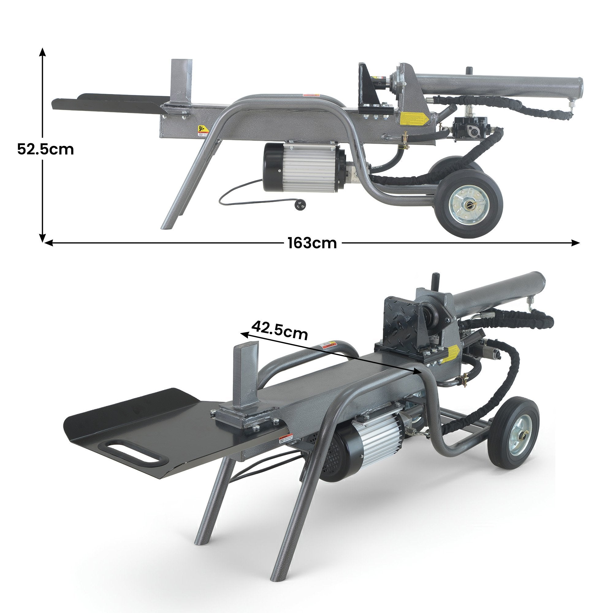 Yukon 12 Tonne Electric Hydraulic Log Splitter Heavy-Duty Firewood Splitter V240-LOG-ELE-12V