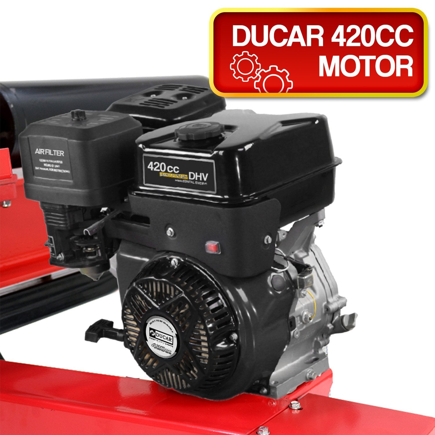 Yukon 60 Ton 420cc Hydraulic Log Splitter Petrol Engine Wood Firewood Cutter V240-LOG-PTR-060