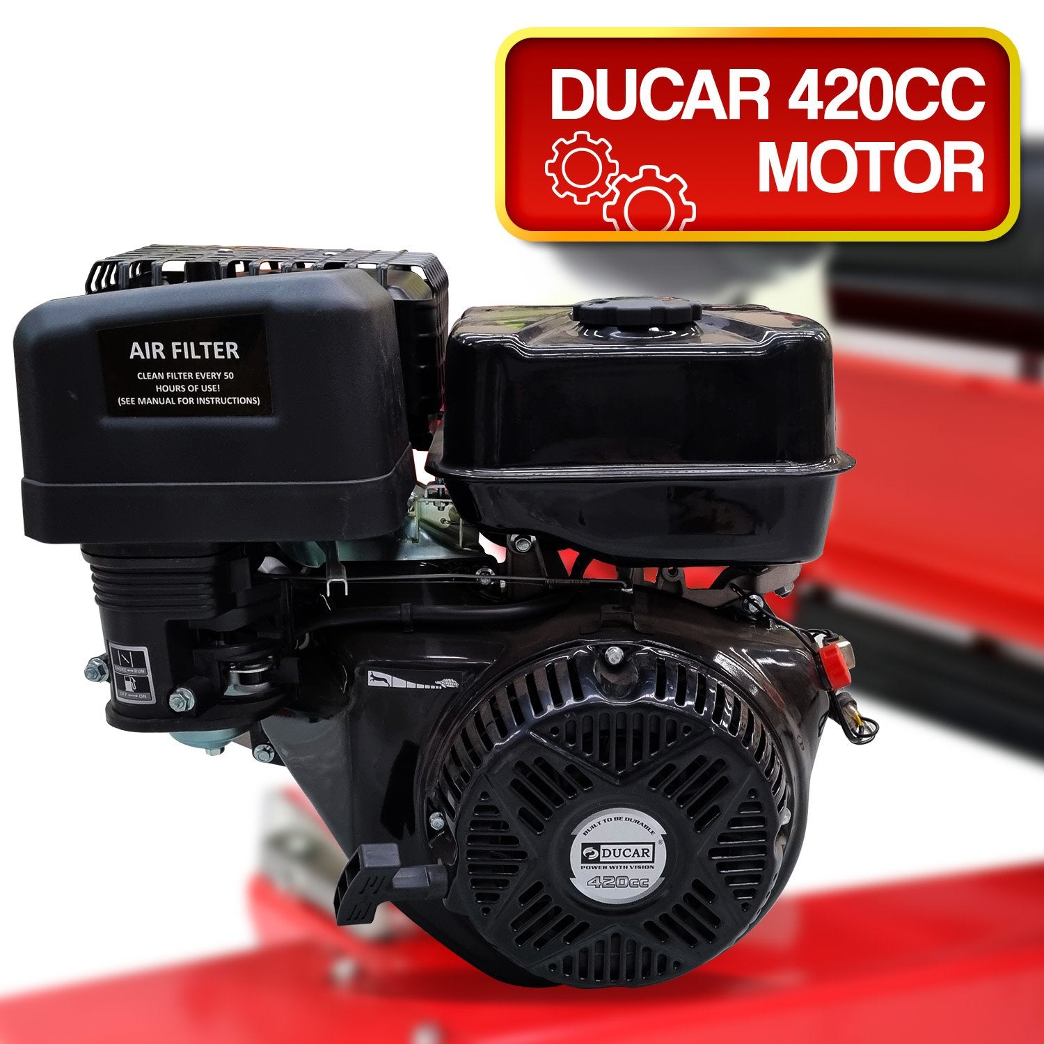 Yukon 60 Ton 420cc Hydraulic Log Splitter Petrol Engine Wood Firewood Cutter V240-LOG-PTR-060