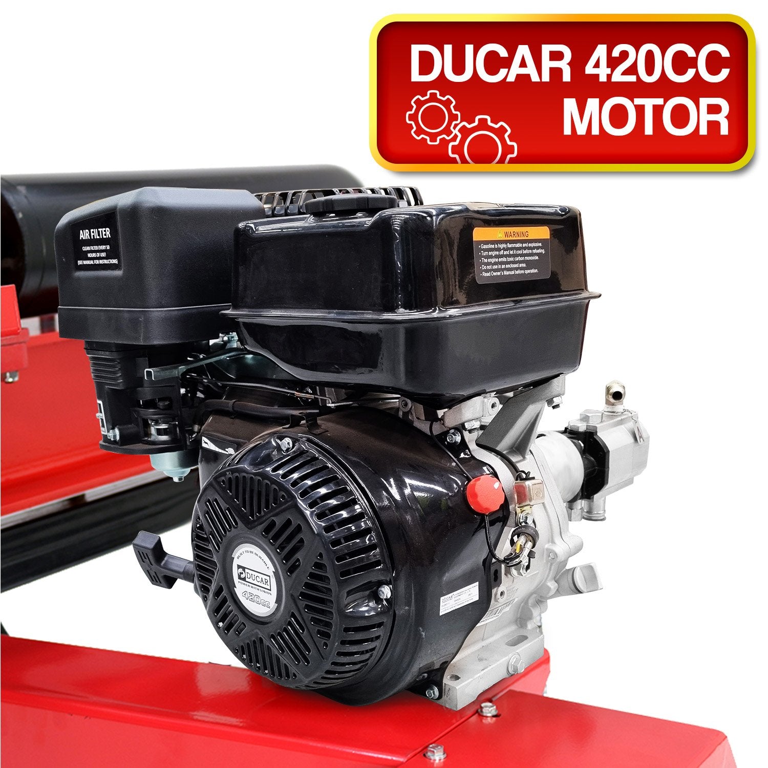 Yukon 60 Ton 420cc Hydraulic Log Splitter Petrol Engine Wood Firewood Cutter V240-LOG-PTR-060