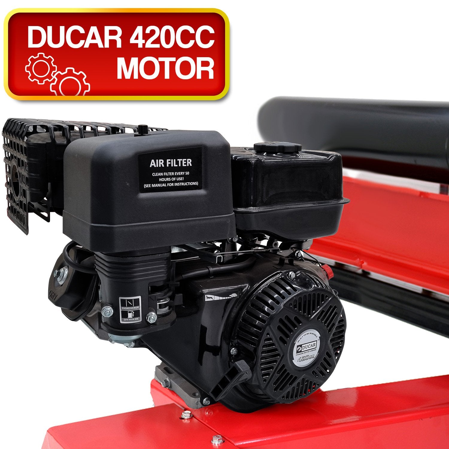 Yukon 60 Ton 420cc Hydraulic Log Splitter Petrol Engine Wood Firewood Cutter V240-LOG-PTR-060