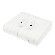 Laura Hill Electric Blanket Queen Size Fitted Underlay Winter Throw - White V240-LTC3-152-WH