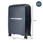 Olympus Astra 20in Lightweight Hard Shell Suitcase - Aegean Blue V240-LUG-901-20-BU