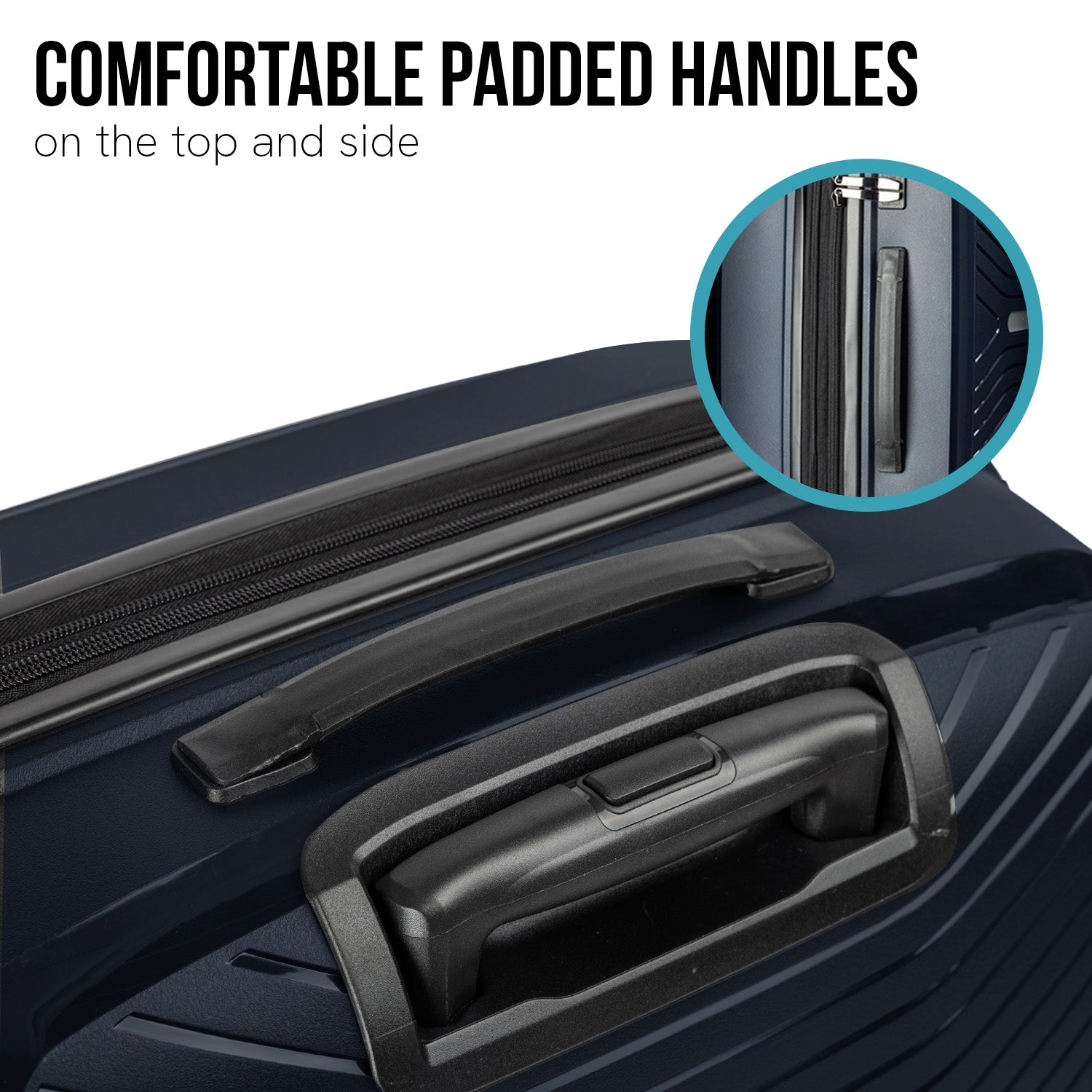 Olympus Astra 20in Lightweight Hard Shell Suitcase - Aegean Blue V240-LUG-901-20-BU