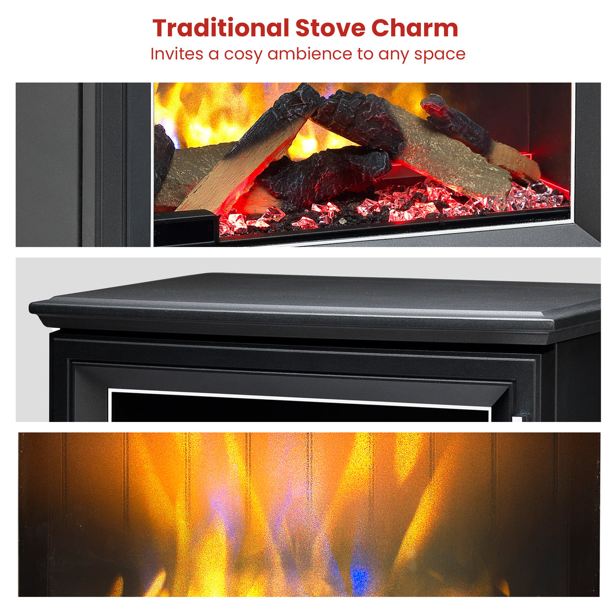 Dimplex Laverton Electric Fire Stove - 2kW V240-LVT20-AU
