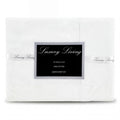Laura Hill 750 Thread Count Pure Cotton Queen Bed Sheet Set 4 Piece Gift Pack - White V240-MAN-75TC-QN-WH