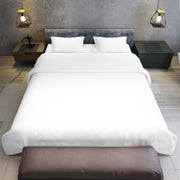 Laura Hill 750 Thread Count Pure Cotton Queen Bed Sheet Set 4 Piece Gift Pack - White V240-MAN-75TC-QN-WH