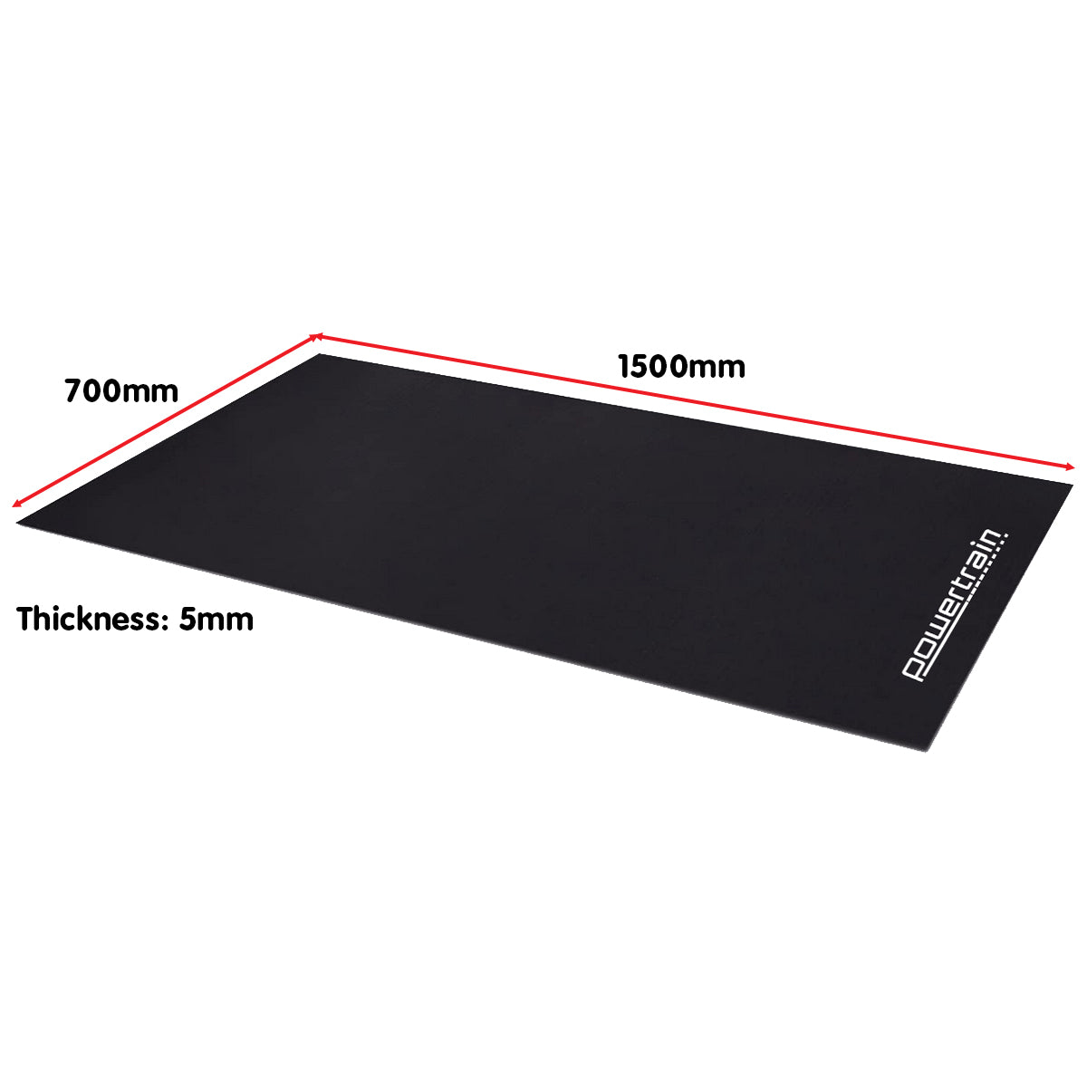 Powertrain 1.5m Exercise Equipment Mat V240-MAT-HSM-150