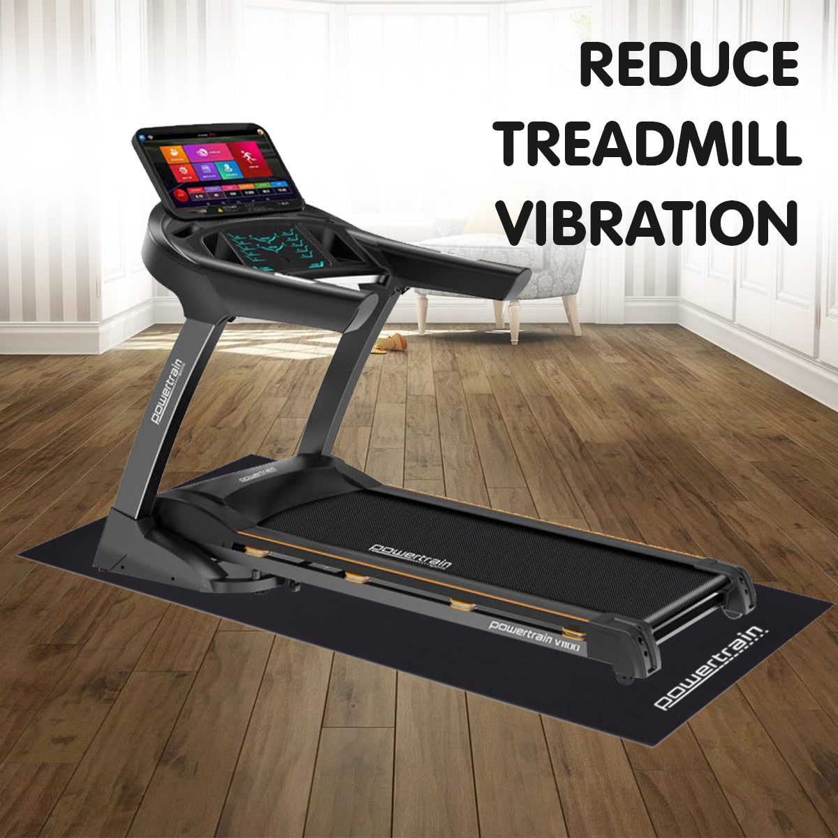 Powertrain 2m Exercise Equipment Mat V240-MAT-HSM-200