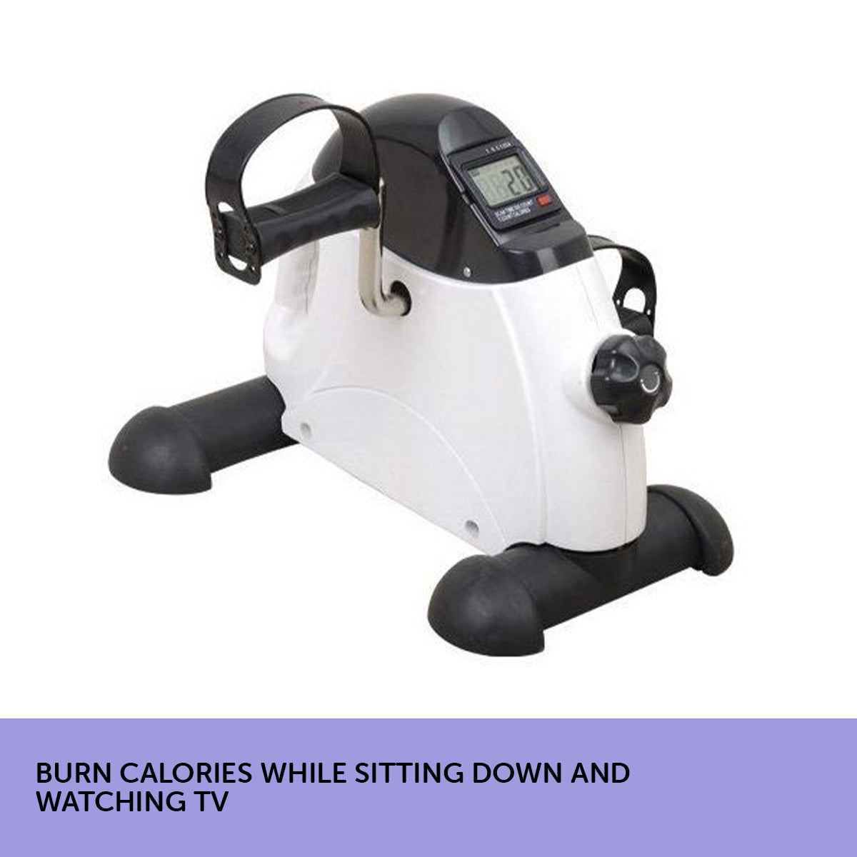 Powertrain Mini Exercise Bike Arm and Leg Pedal Exerciser V240-MBIKE-90A-WH