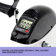 Powertrain Mini Exercise Bike Arm and Leg Pedal Exerciser V240-MBIKE-90A-WH
